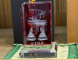 権太夫大神さま×風水。奥村亭のクリスタルオーナメント